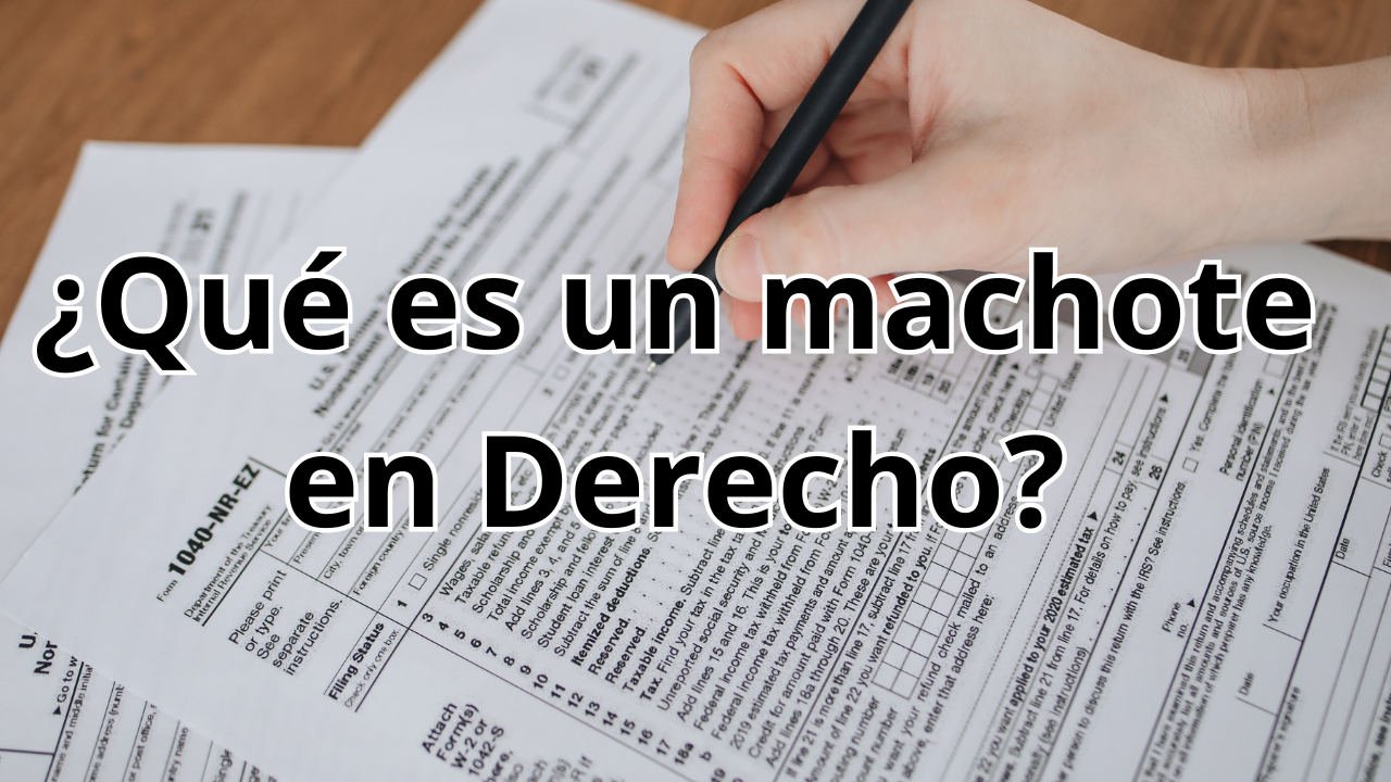 ¿Qué es un machote en Derecho?